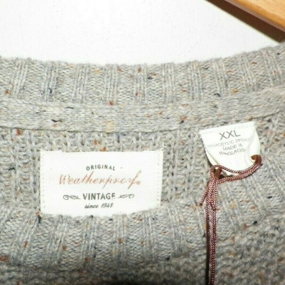 Men's 2XL Pullover Crew Sweater by Weatherproof - Picture 2 of 4